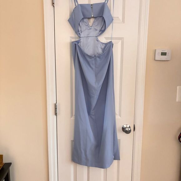 Bardot Cut Out Slit Midi in Light Blue size 6 - Picture 7 of 8